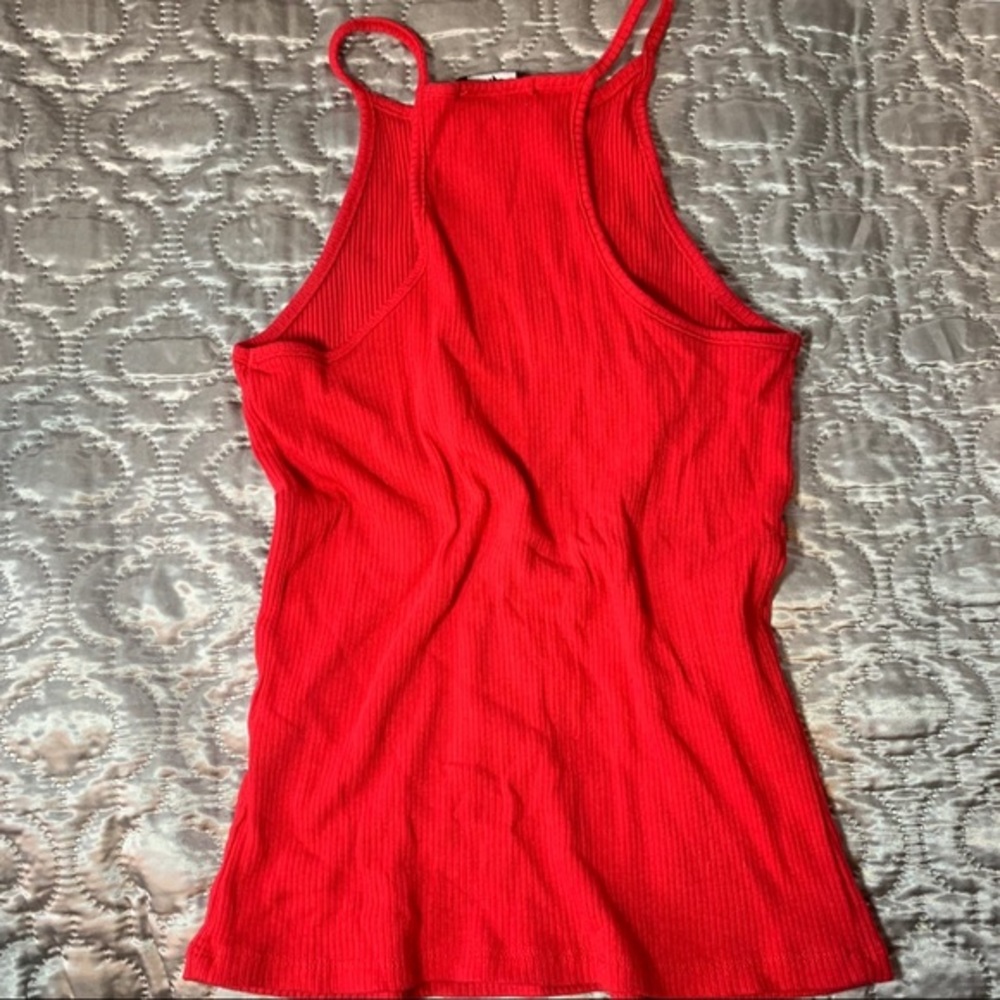 Red High-Neck Racerback Tank - Picture 3 of 3